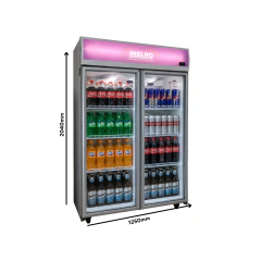 Heladera Exhibidora | 980 L | 2 Puertas | Inelro en internet