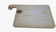 tabla de picar de con forma de madera de pino 25x35cm