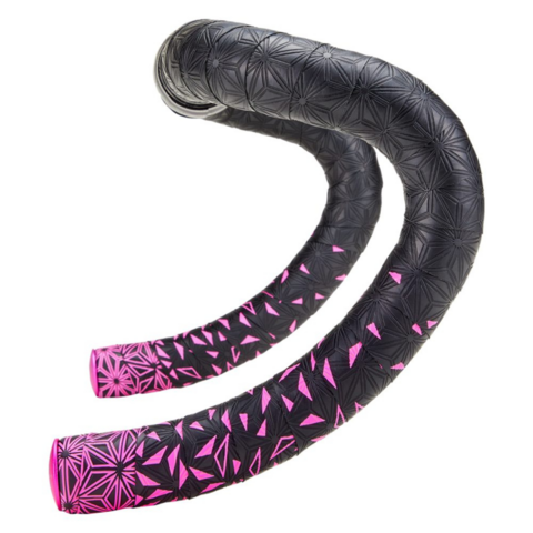 Fita de Guidão Supacaz Preto com Rosa BT-51
