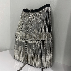 Imagem do Bolsa franjas prata