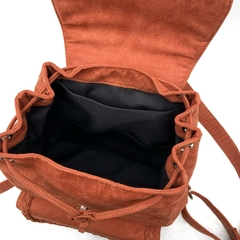 Mochila tranças - cor madeira - Volpi Design