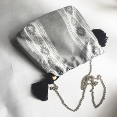 Bolsa Kali - estampa cinza - comprar online
