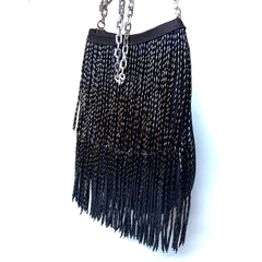 Bolsa franjas preta - loja online