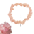 Pulseira Unissex Pedra Natural - Quartzo Rosa - Espaço Ametiste-se 