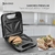 La Sandwichera 3 en 1 Suono es la solución todo en uno para satisfacer tus antojos de panini, wafles y sándwiches. Este electrodoméstico versátil es como el as bajo la manga en tu cocina, permitiéndote preparar una variedad de delicias con una sola máquin