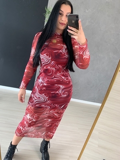 Vestido Tule Estampas