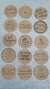 30 Tags Kraft 5 x 5 cm