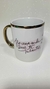 Caneca Porcelana com borda dourada Personalizada 325 ml - loja online