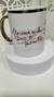 Imagem do Caneca Porcelana com borda dourada Personalizada 325 ml