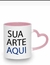 Caneca Porcelana com Alça de Coração Personalizada 325 ml na internet