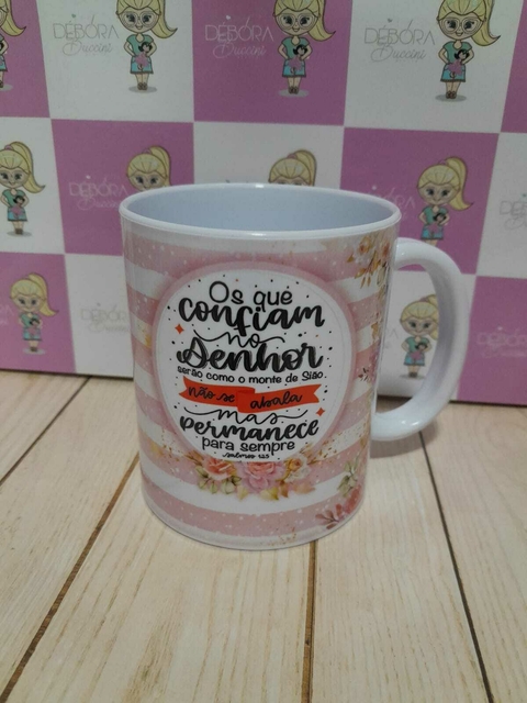 Caneca Personalizada Branca Polímero 325ml