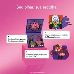 Mini Paleta De Sombras Chame As Meninas QDB As Meninas Super Poderosas 4g - comprar online