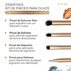 Kit de Pincéis para Olhos Essentials na internet
