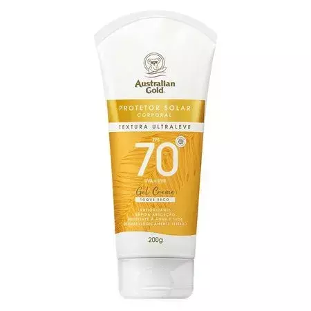 Protetor Solar Australian Gold Gel Creme FPS70 200g