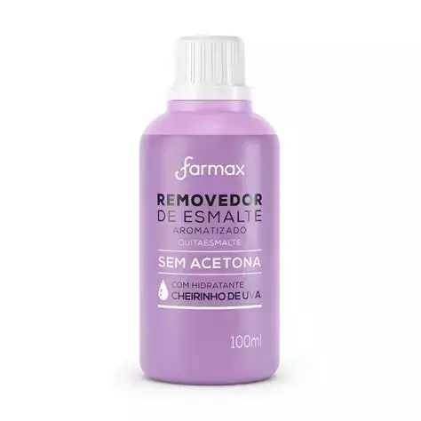 Removedor de esmalte sem acetona Uva 100ml