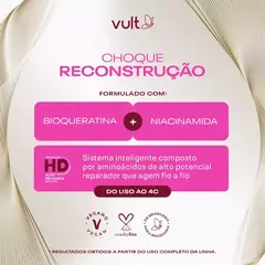 Combo Vult Cabelos Choque de Reconstrução: Shampoo 350ml + Condicionador 325ml - comprar online