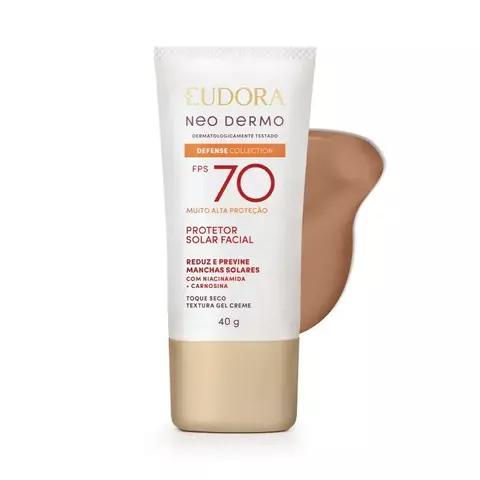 Eudora Neo Dermo FPS 70 Cor 3 - Protetor Solar Facial 40ml