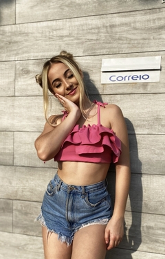 Cropped Camélia na internet