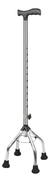 Bastón Ortopédico Cuádruple Regulable Base Estable 4 Patas