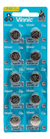 Pilas Baterias X 10 Uni Vinnic Alcalina Lr44 A76 Ag13 L1154 - comprar online