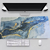 Mouse Pad Marmol Azul Y Dorado Gamer Xl 89x40 Antideslizante - comprar online