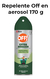 Repelente Off! Verde Aerosol X 170ml Insectos Extra Duración - comprar online