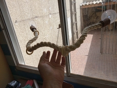 Poleiro Corda Flexível de 100 cm com Goiabeira para Aves. - Pássaro Artesão