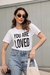 T-shirt LOVED Branca - comprar online
