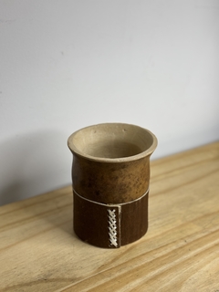 MATE CRIOLLO SIN VIROLA C/BASE DE CUERO CRUDO - comprar online