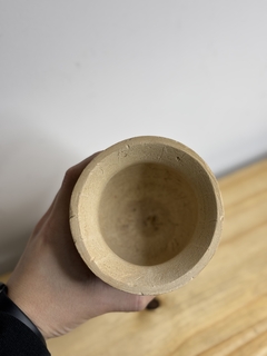 MATE CRIOLLO SIN VIROLA C/BASE DE CUERO CRUDO - Yerbas Jb