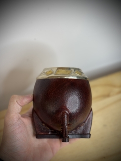 MATE TORPEDO CINCELADO DE ALPACA URUGUAYO PREMIUM - comprar online