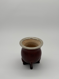 MATE CAMIONERO ALPACA CINCELADO URUGUAYO - Yerbas Jb
