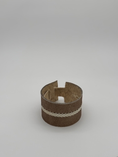 MATE COQUITO VIROLA ACERO LISO C/BASE DE CUERO REGULABLE - Yerbas Jb
