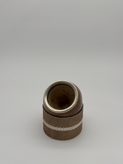 MATE COQUITO VIROLA ACERO LISO C/BASE DE CUERO REGULABLE en internet