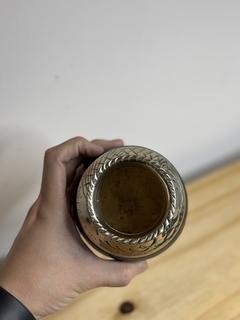 MATE TORPEDO ALPACA CINCELADA VIROLA GRUESA - Yerbas Jb