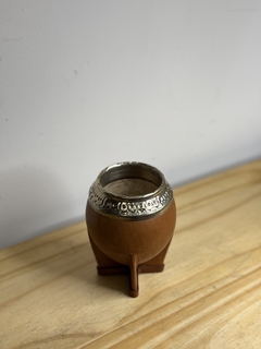 MATE TORPEDO ALPACA CINCELADA VIROLA GRUESA - tienda online