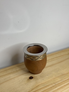 MATE IMPERIAL DE ALGARROBO VIROLA DE ALPACA LISA - comprar online