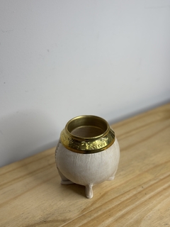 MATE TORPEDO CINCELADO DE BRONCE