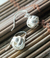 Aretes colgantes mediano nudo plata 925 - tienda online