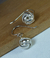 Aretes colgantes mediano nudo plata 925 - Rumiyana