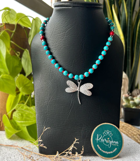 Collar piedra turquesa
