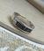 Argolla circón negro plata 925 - comprar online
