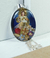 Dije con flores inmortalizadas en plata 925 - tienda online