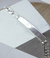 Manilla con placa en plata italiana 925 Única