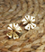 Aretes bronce con baño en oro - comprar online