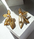 Aretes bronce con Baño en Oro - Rumiyana