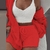 Conjuntos de treino de veludo de três peças para mulheres, roupas fofas, cardigã com capuz, casaco, shorts, top curto, moletons esportivos casuais - comprar online