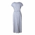 2019 nova primavera moda elegante vestido oversized roupas femininas casual manga curta o pescoço vestido azul solto split vestido irregular - comprar online