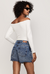Shorts Jeans Curto Cintura Alta - Malba - Moda atemporal