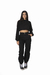 Sweater Crop Negro Cordón